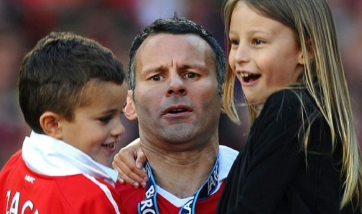 Liberty Beau Giggs With Father Ryan Giggs